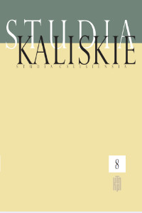 Studia Kaliskie tom VIII